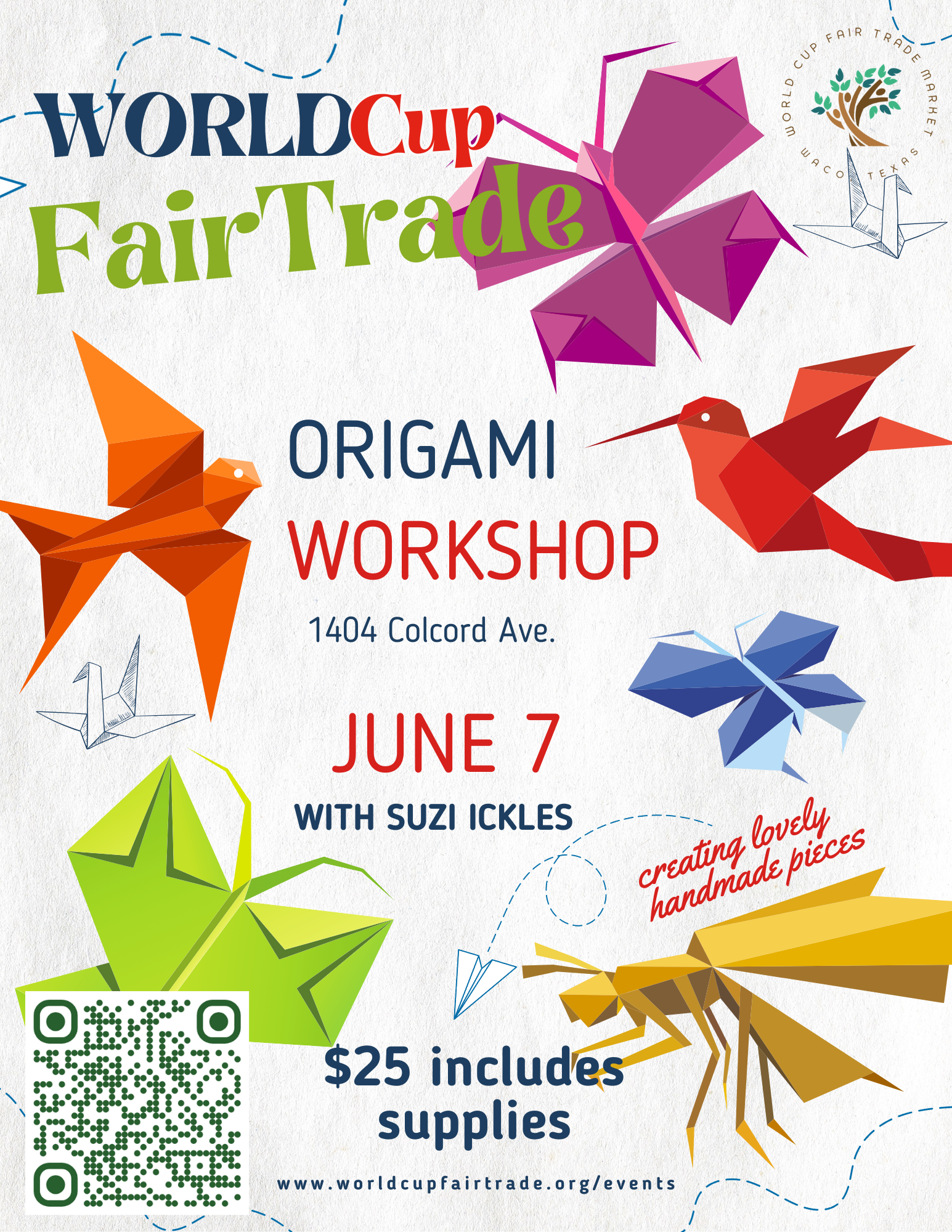 Fair Trade Workshop: Origami    June 7