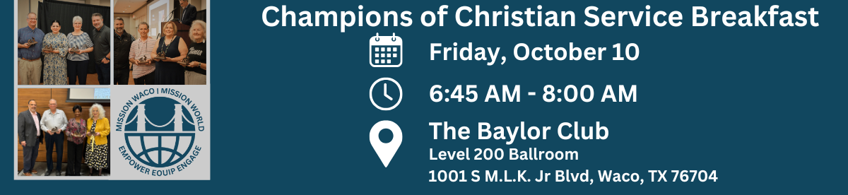 Champions of Service Breakfast - October 10, 2025    Baylor Club