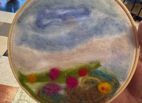 Fair Trade Workshop: Painting with Fibers in a Hoop